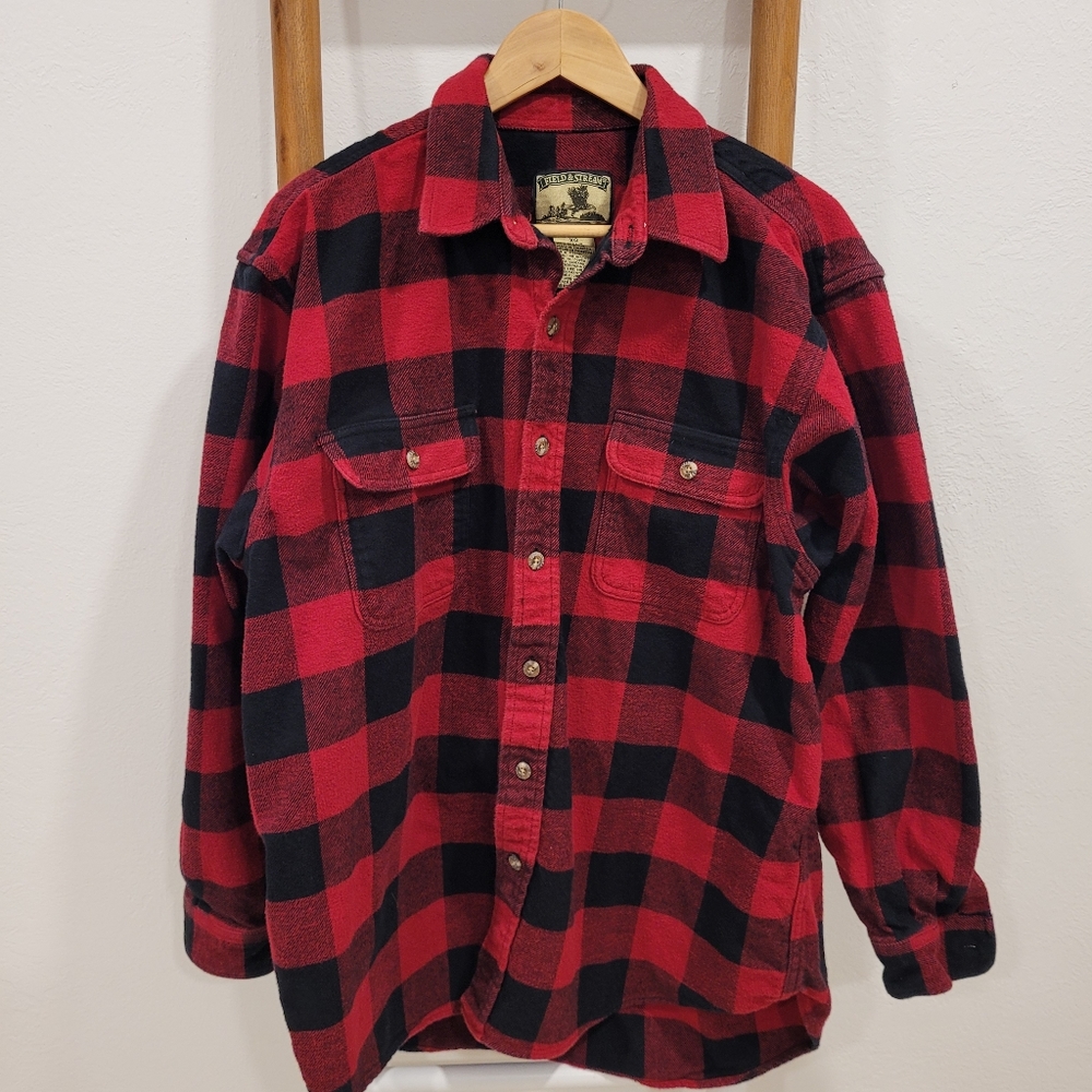 FIELD AND STREAM Mens Baffalo check flannel men's size XL